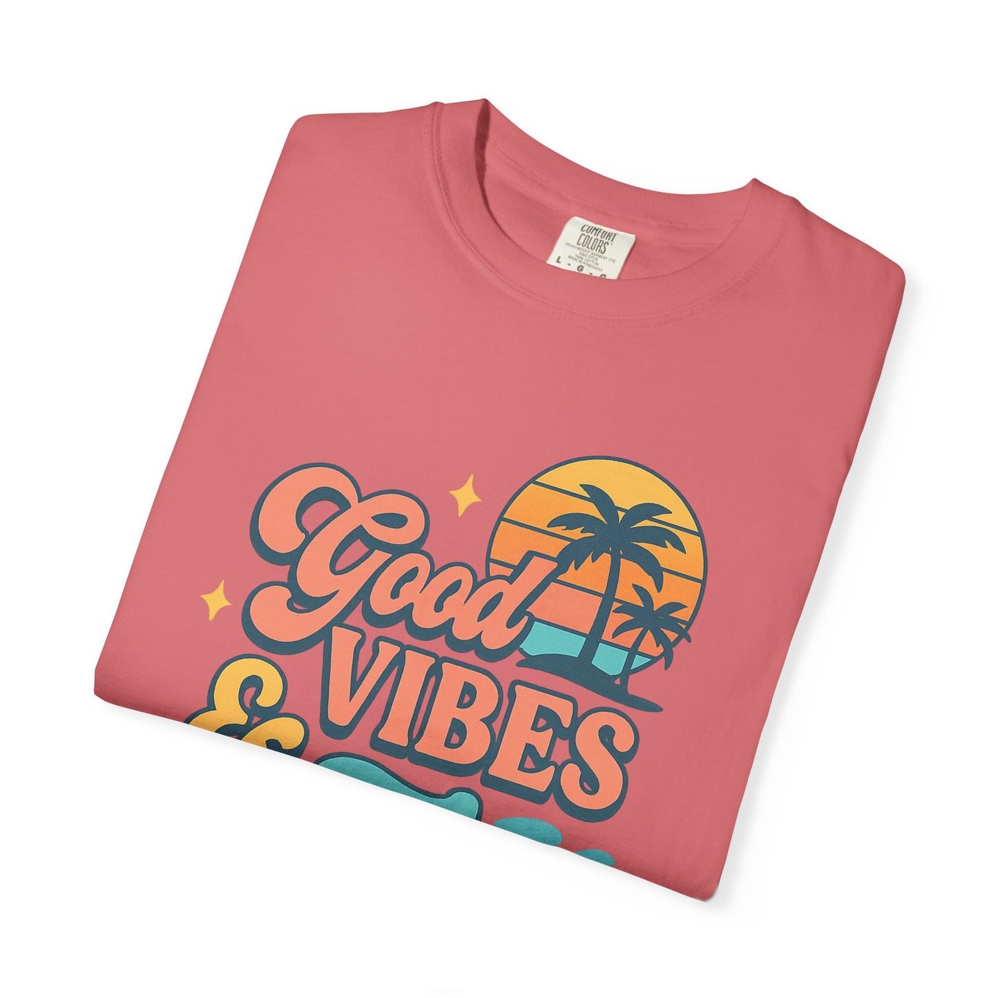 Good Vibes & Tan Lines Unisex T-Shirt, Summer Apparel, Beach Graphic Tee, Vacation Style, Casual Wear, Gift for Him/Her