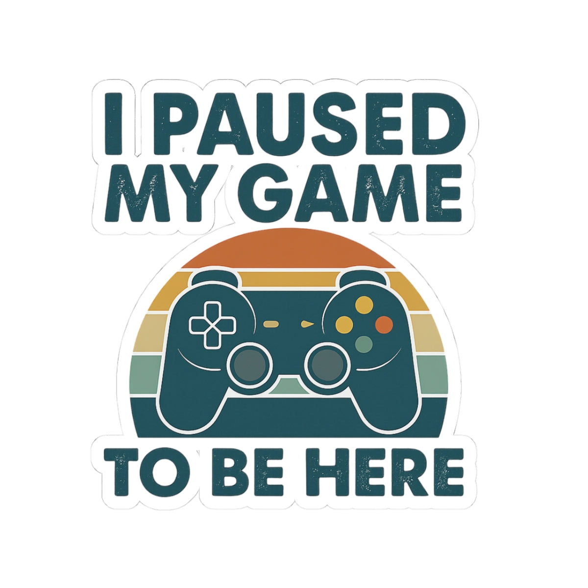 Game Controller Kiss-Cut Stickers - Fun Gamer Decor, Laptop Stickers, Video Game Lover Gifts, Cool Wall Art, Unique Party Favors