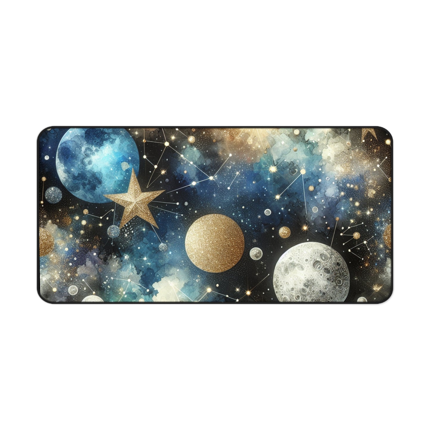 Cosmic Galaxy Desk Mat - Space-Themed Desk Accessories, Unique Gifts for Students, Home Office Decor, Gamer Mat, Astronomy Lovers