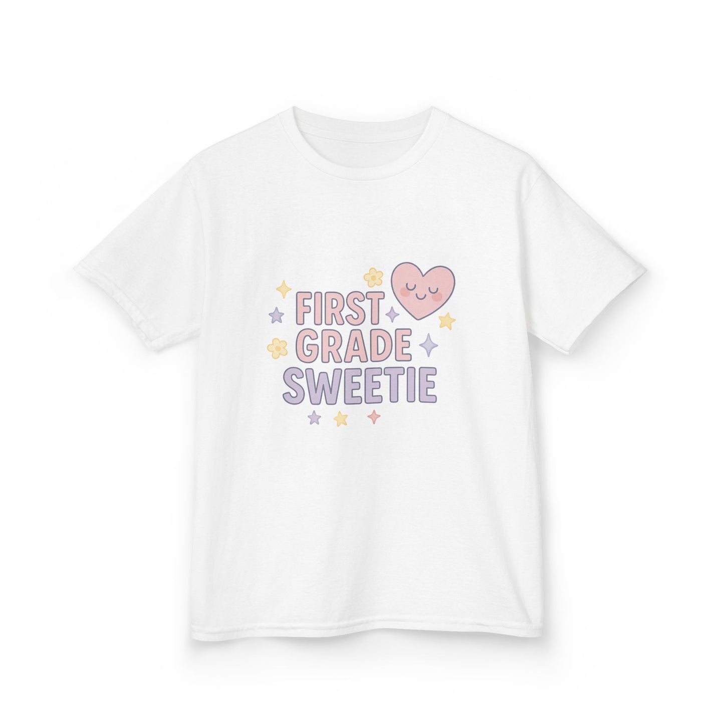 First Grade Sweetie Kids Tee - Cute Youth Cotton Shirt, Back to School Outfit, Children’s Gift, Birthday Gift, Classroom Apparel