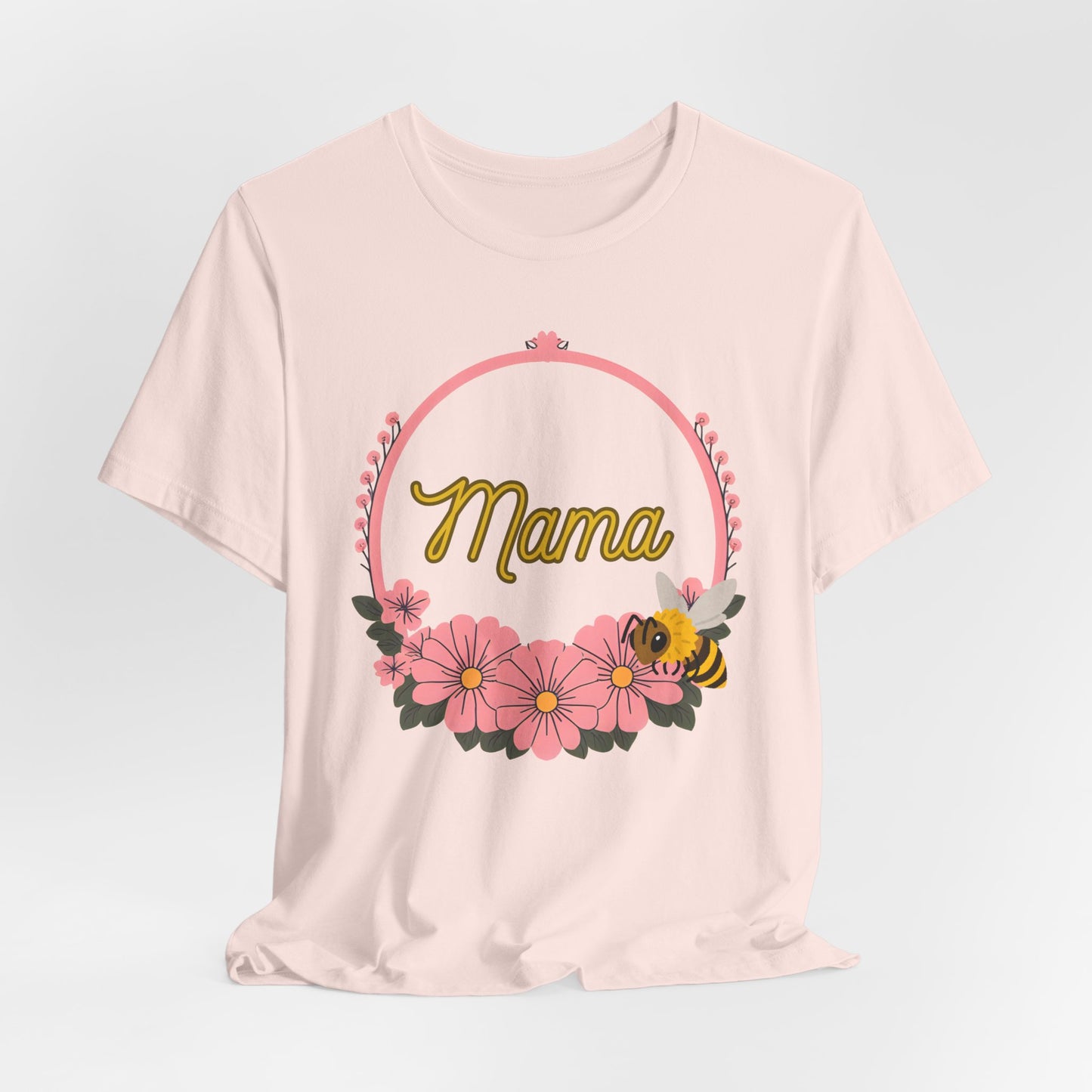 Mama Floral Bee Tee, Mother's Day Gift, Unisex Shirt, Spring Fashion, Cute Mom Shirt, Gift for Mom, Floral Design Tee