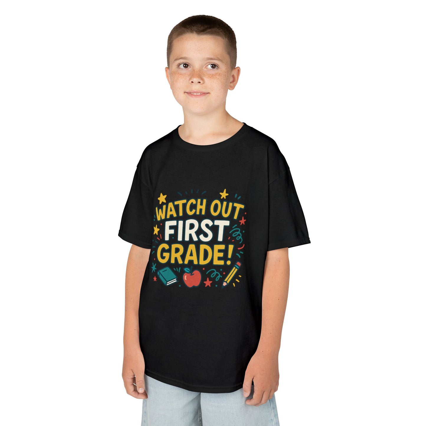 Kids First Grade Tee, Fun Kids Shirt, Back to School Tee, Motivational Kids T-Shirt, Gift for Young Students, Classroom Apparel