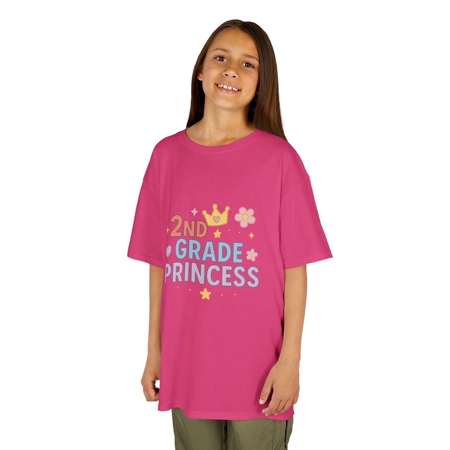 Kids 2nd Grade Princess Tee - Cute Cotton Kids T-Shirt, Birthday Gift, Back to School, Princess Lover Gift, Funny Kids T-Shirt