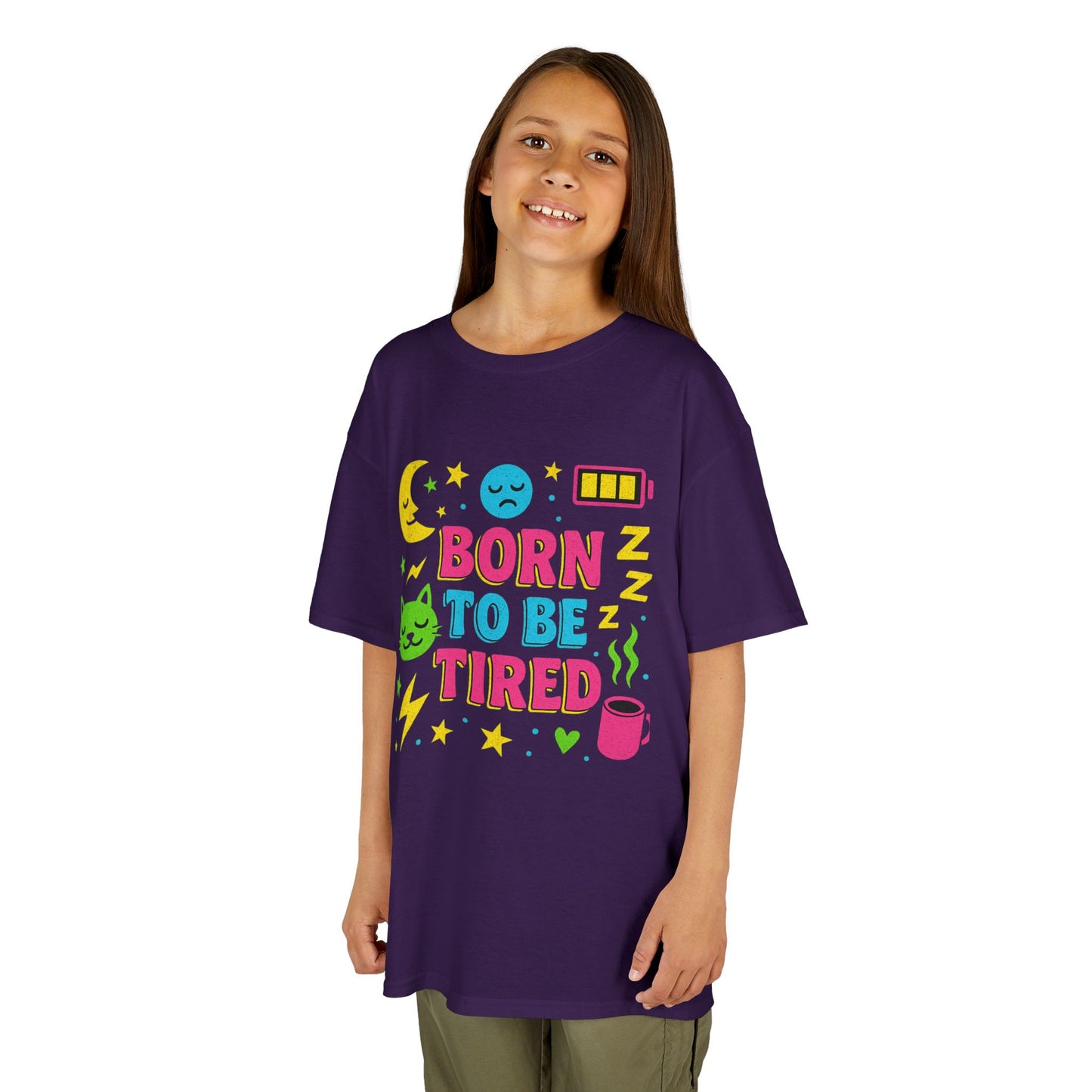 Kids Sleepy Graphic Tee - Perfect for Naptime, Fun Gift for Kids, Birthday Present, Sleepover, and Everyday Wear!
