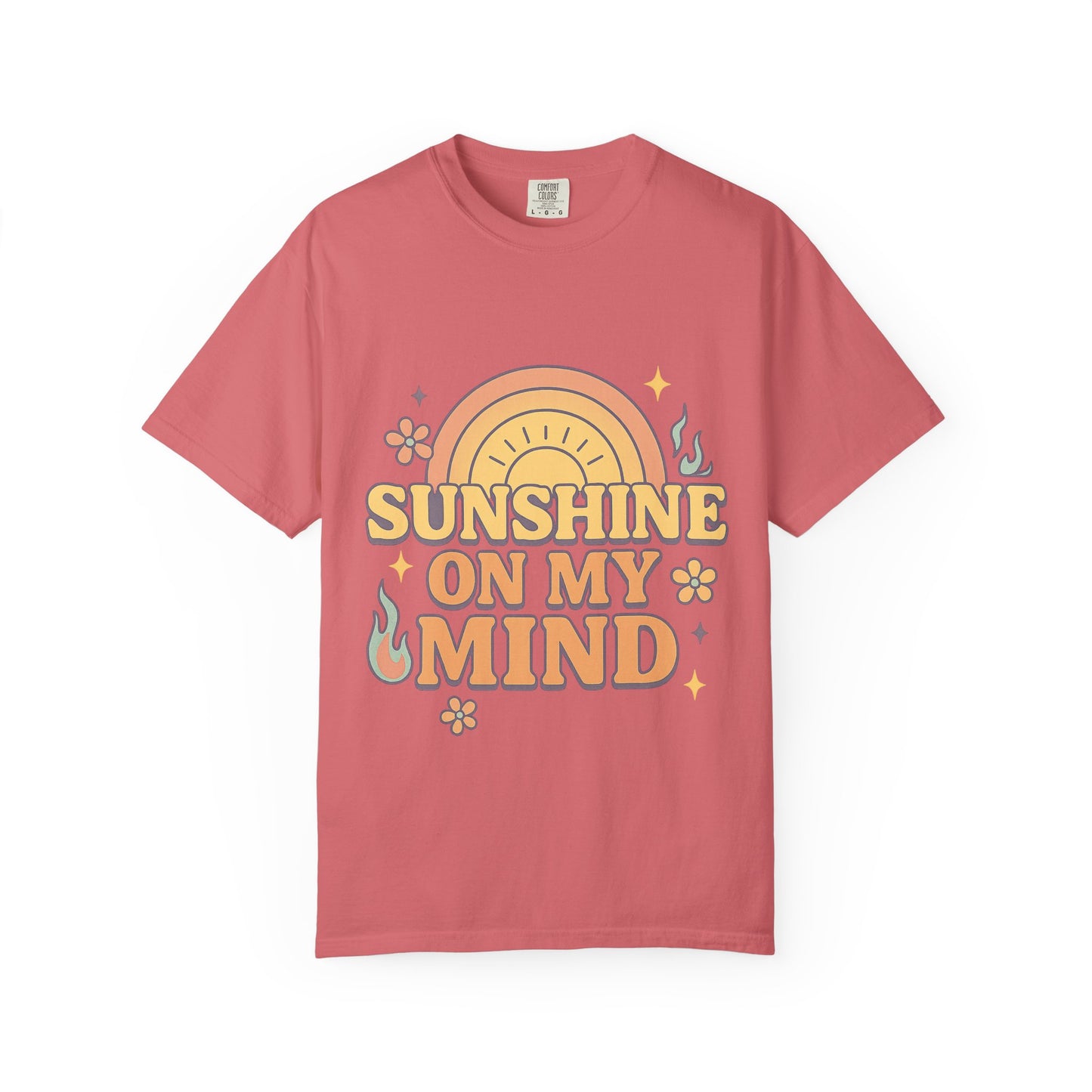 Sunshine Mind T-shirt, Unisex Vintage Tee, Perfect Gift for Summer, Relaxed Casual Wear, Gift for Friends