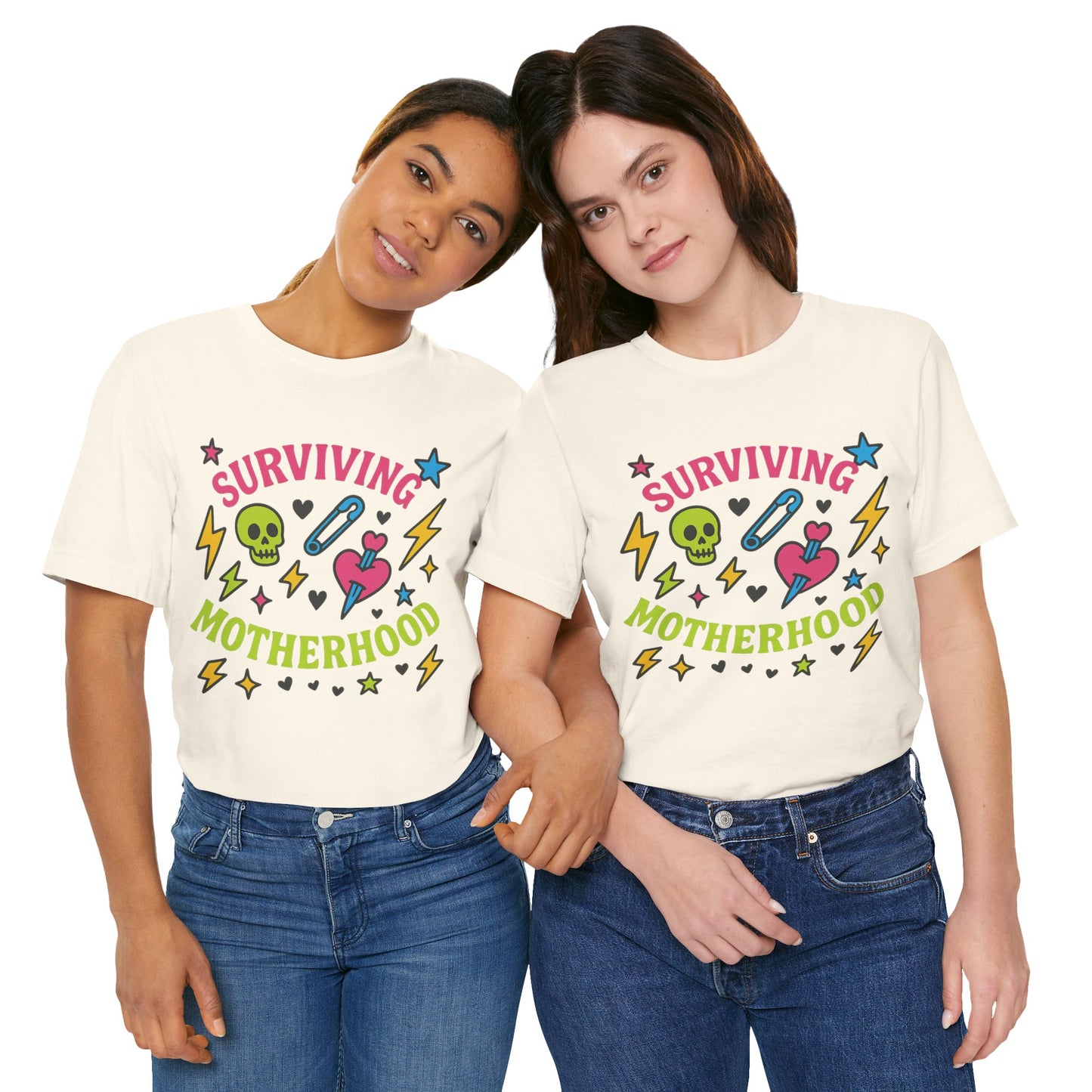 Surviving Motherhood Tee, Funny Mom Shirt, Gift for New Moms, Mother's Day Tee, Cute Graphic T-Shirt, Unisex Casual Wear
