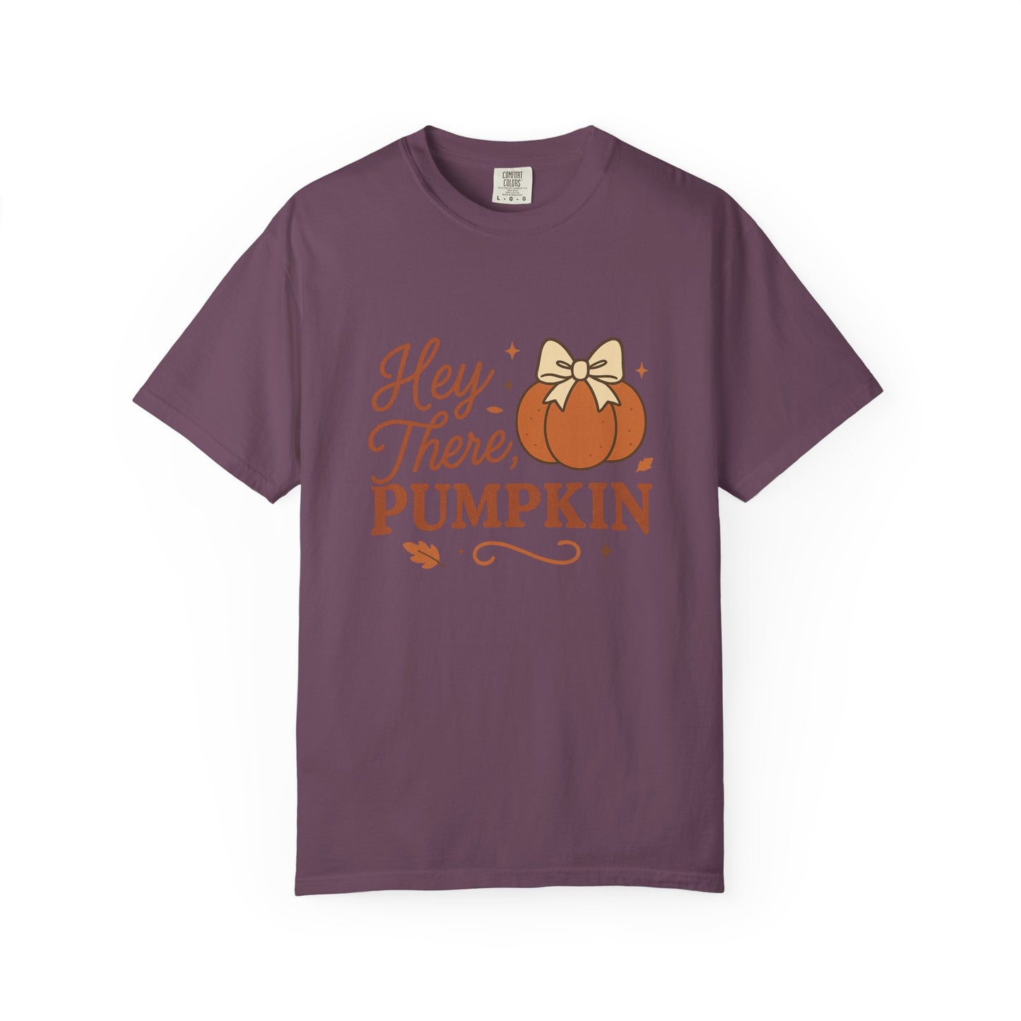 Hey There Pumpkin Comfort Colors T-Shirt, Cozy Autumn Tee for Halloween, Pumpkin Lover Gift, Fall Celebration Top, Seasonal Wear