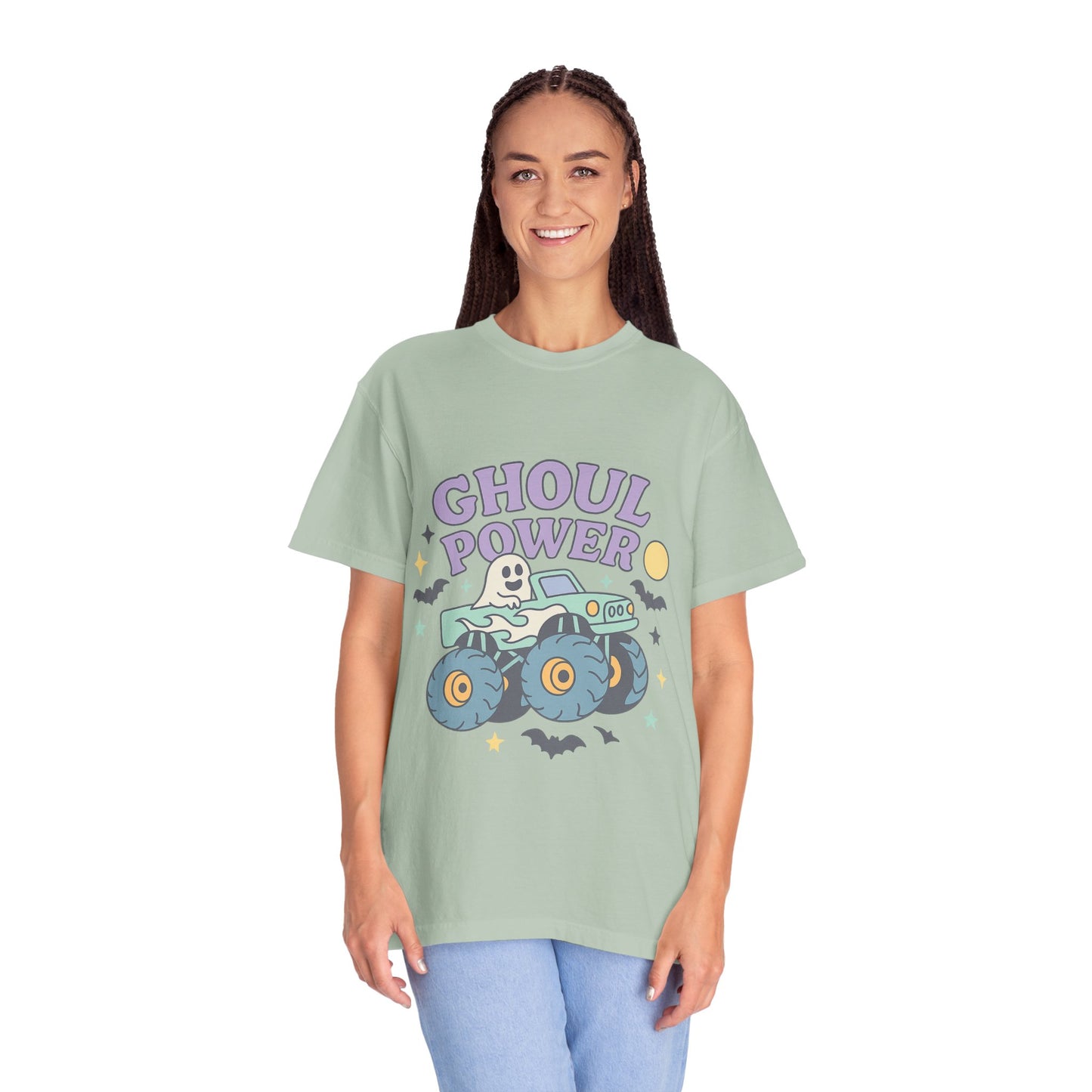 Ghoul Power Monster Truck Comfort Colors T-Shirt | Spooky Halloween Tee | Unisex Gift for Ghost Lovers, Halloween Celebration, Alternative Fashion