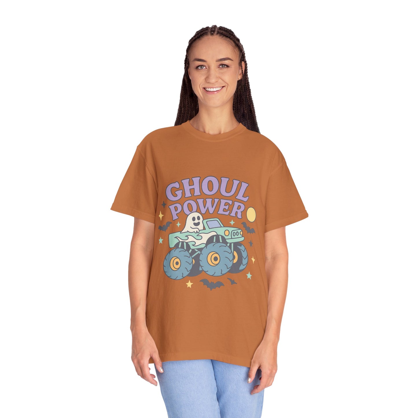 Ghoul Power Monster Truck Comfort Colors T-Shirt | Spooky Halloween Tee | Unisex Gift for Ghost Lovers, Halloween Celebration, Alternative Fashion