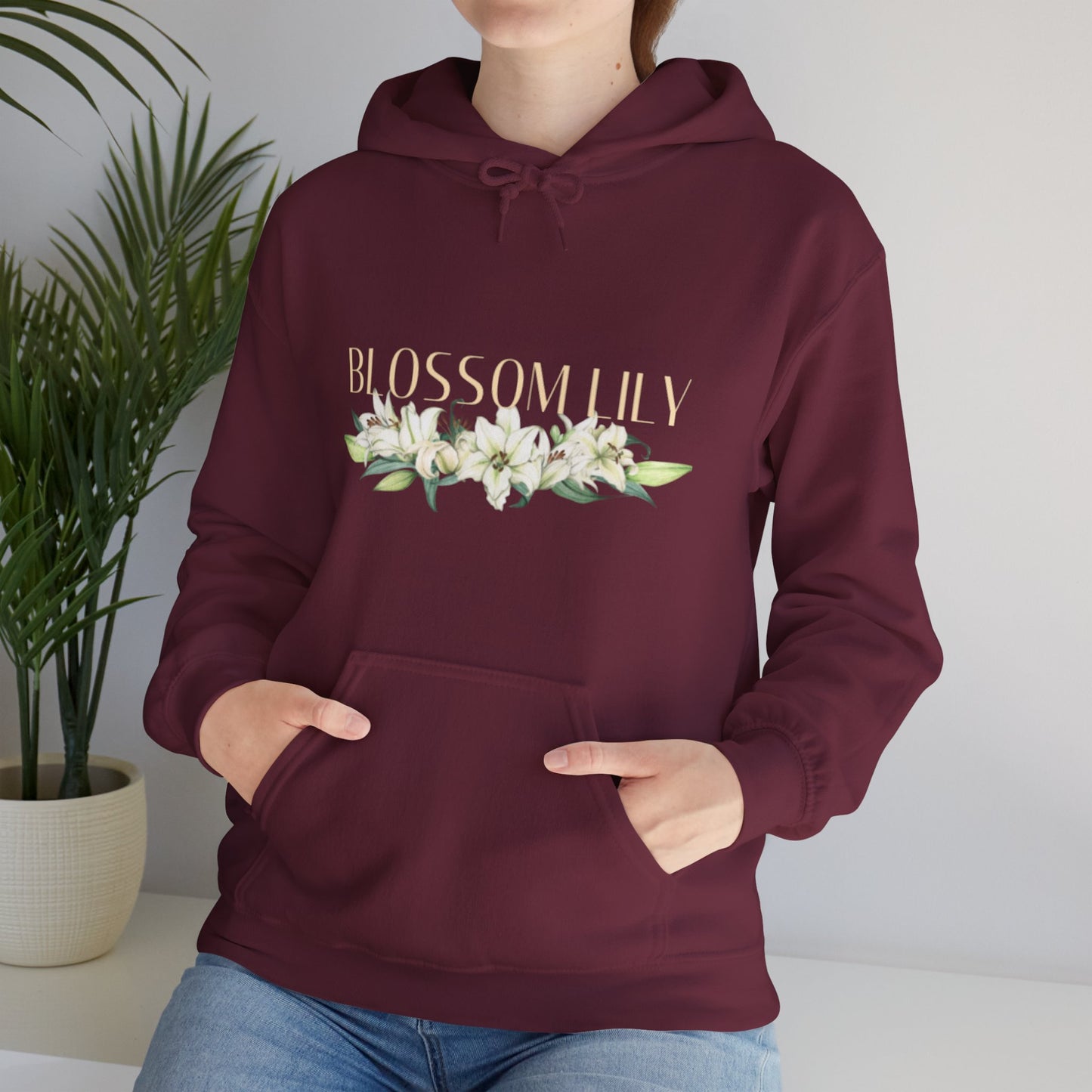 Floral Print Unisex Hoodie, Cozy Gift, Casual Style, Trendy Sweatshirt for Everyday Wear, Spring Fashion, Perfect for Nature Lovers