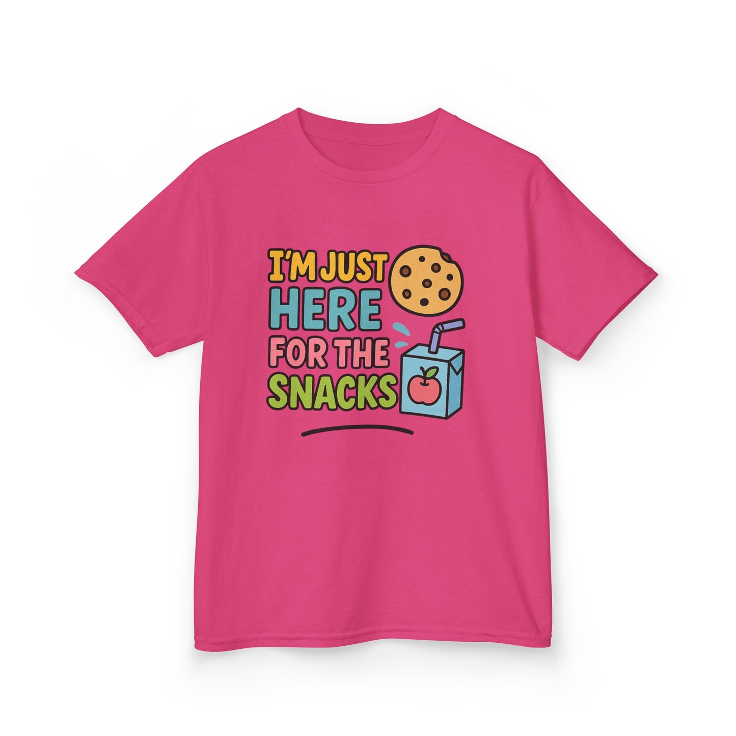 Kids Snack Time Tee - Fun Kids T-Shirt, Cute Cotton Tee, Snack Lover Gift, Funny Kids Apparel, Birthday Gift for Kids