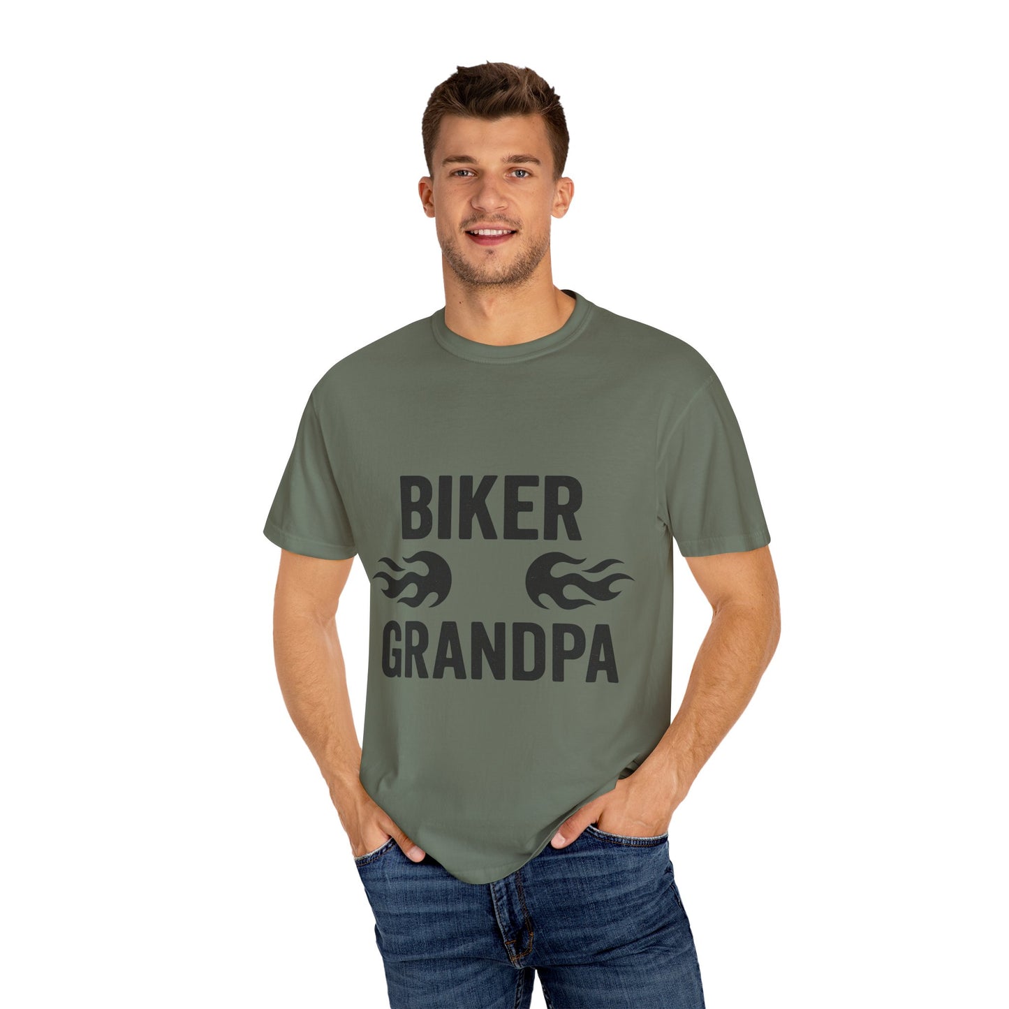 Biker Grandpa T-Shirt | Cool Gift for Motorcycle Lovers, Father's Day, Grandpa Birthday, Casual Wear, Unique Apparel