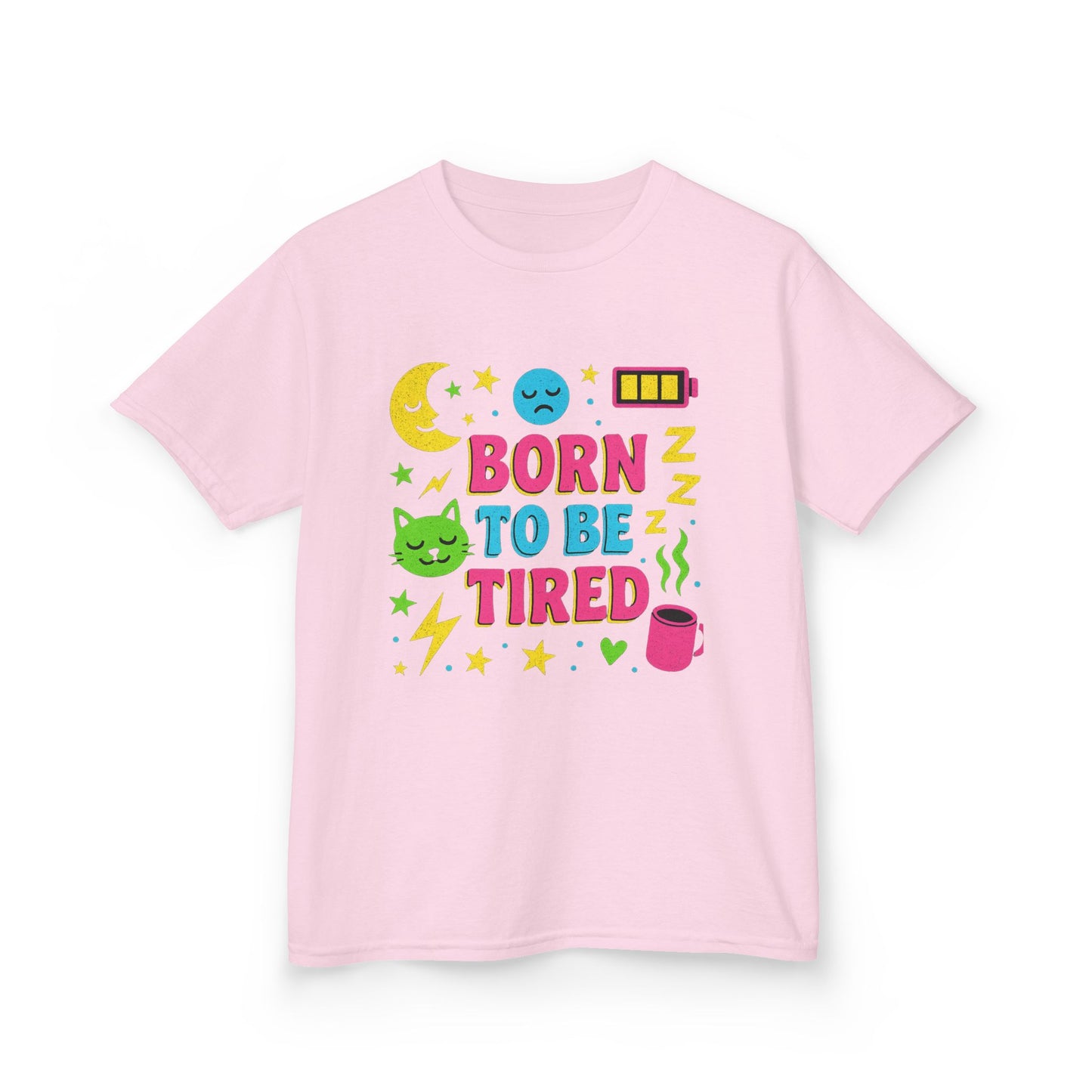 Kids Sleepy Graphic Tee - Perfect for Naptime, Fun Gift for Kids, Birthday Present, Sleepover, and Everyday Wear!