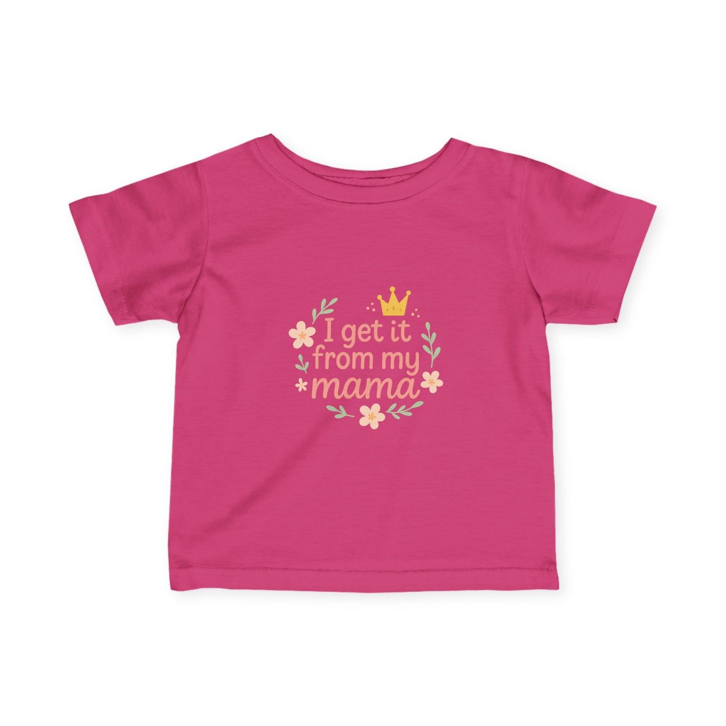 Infant Tee - 'I Get It From My Mama' Cute Baby Shirt, Baby Shower Gift, New Mom Gift, Toddler Clothes, Cute Baby Outfit