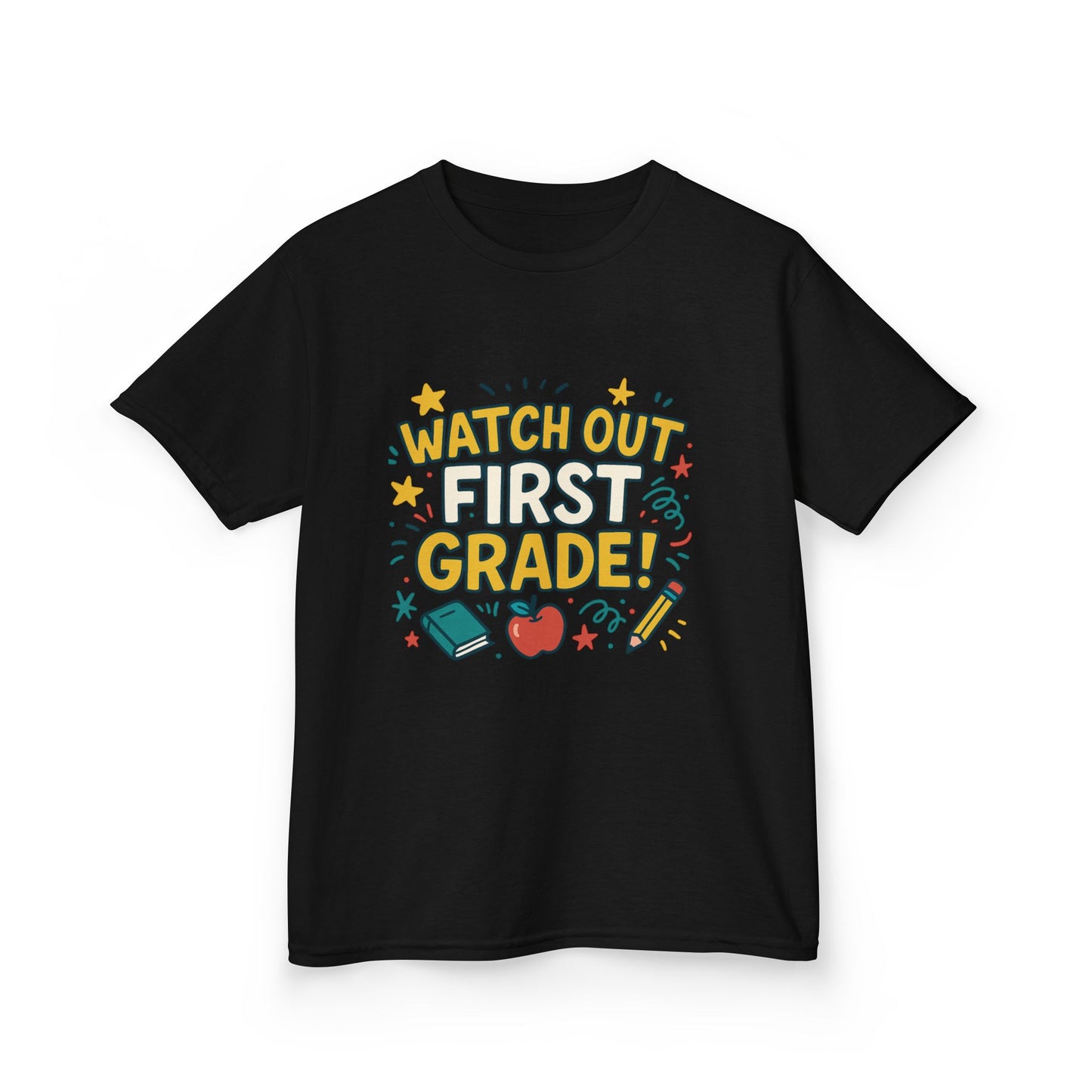 Kids First Grade Tee, Fun Kids Shirt, Back to School Tee, Motivational Kids T-Shirt, Gift for Young Students, Classroom Apparel