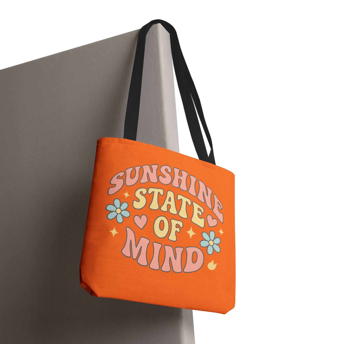 Sunshine State of Mind Tote Bag, Eco-Friendly Beach Bag, Summer Vibes, Gift for Friends, Casual Everyday Carryall, Fun Colorful Accessories