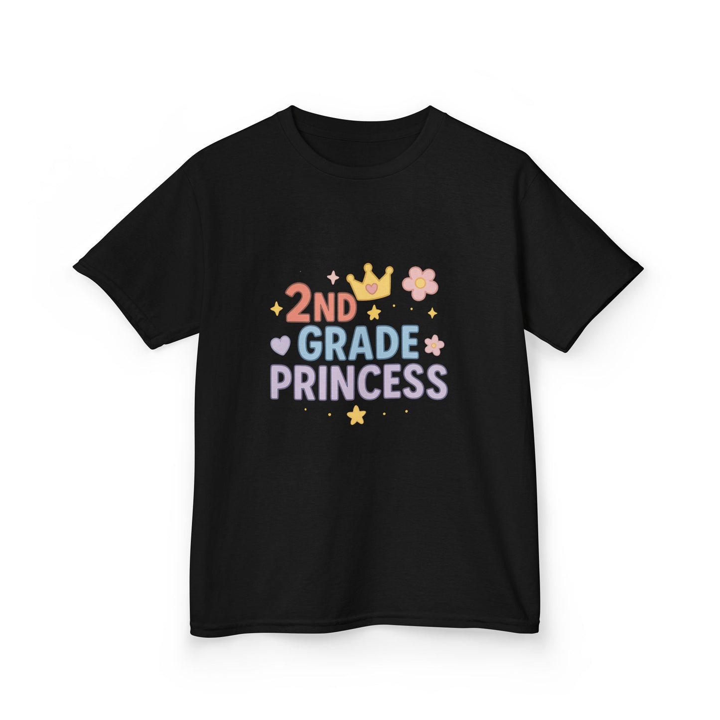 Kids 2nd Grade Princess Tee - Cute Cotton Kids T-Shirt, Birthday Gift, Back to School, Princess Lover Gift, Funny Kids T-Shirt
