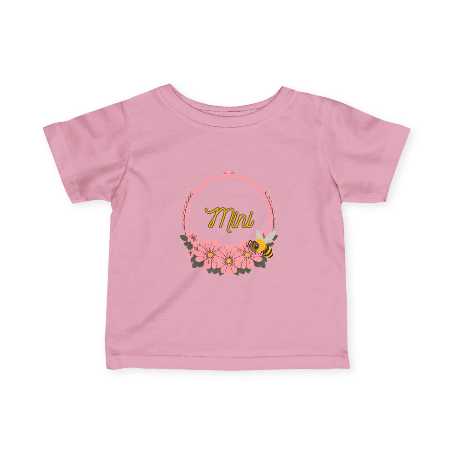 Floral Mini Baby Tee, Infant T-Shirt, Baby Shower Gift, Cute Toddler Shirt, Spring Fashion for Kids
