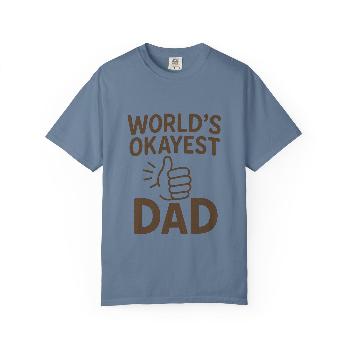 World's Okayest Dad Unisex T-shirt - Funny Gift for Father's Day, Casual Wear, Dad Humor, Great for Birthdays, Dad's Night Out