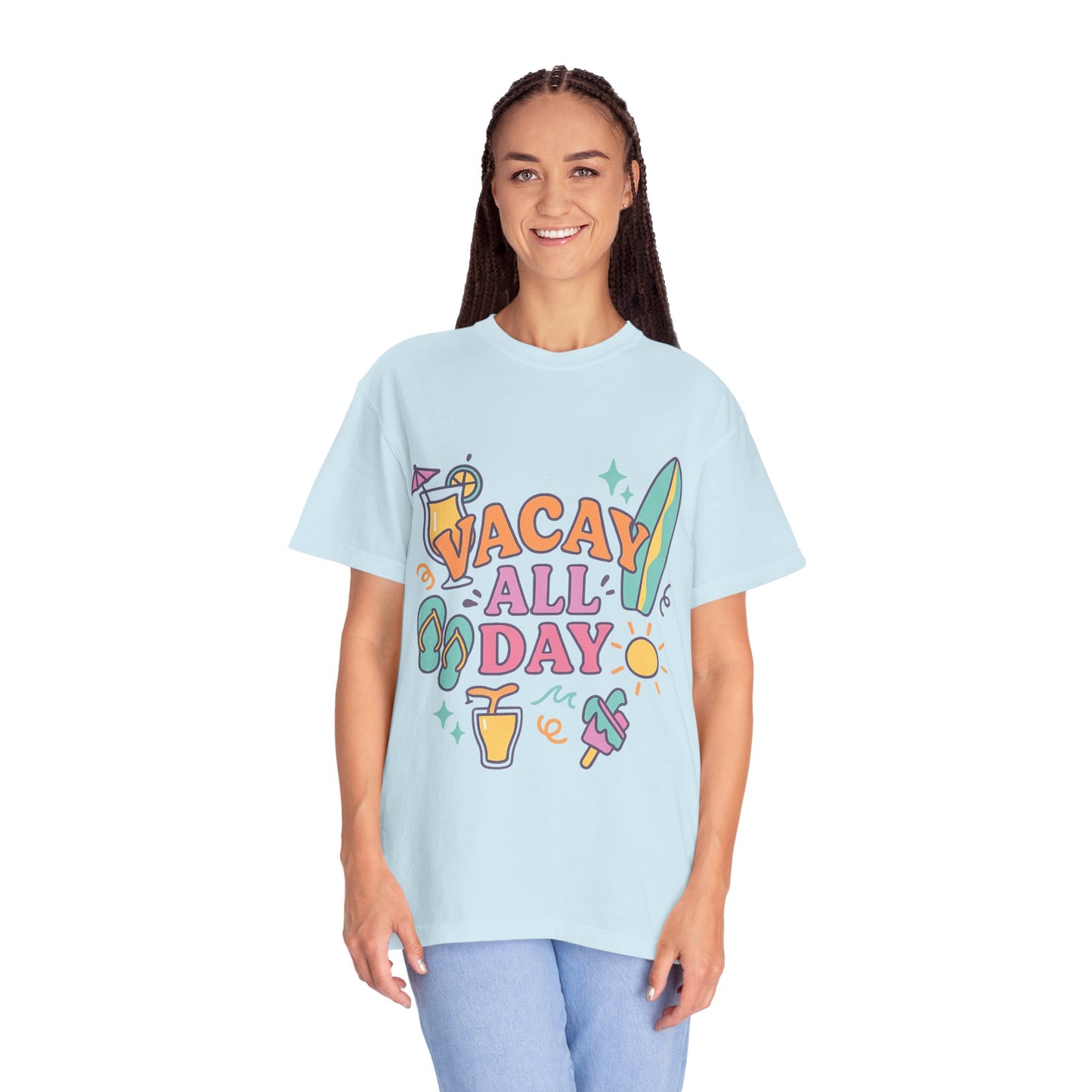 Cool Vacation Vibes T-shirt - Casual Summer Tee, Unisex Apparel, Beach Outfit, Travel Shirt, Fun Gift for Holidays