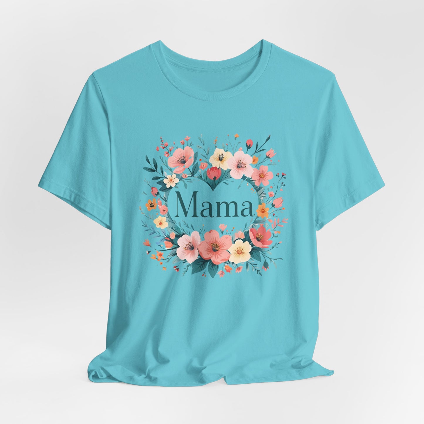 Floral Mama Tee - Perfect Gift for Moms, Mothers Day Shirt, Casual Wear, Birthday Surprise, Family Gathering