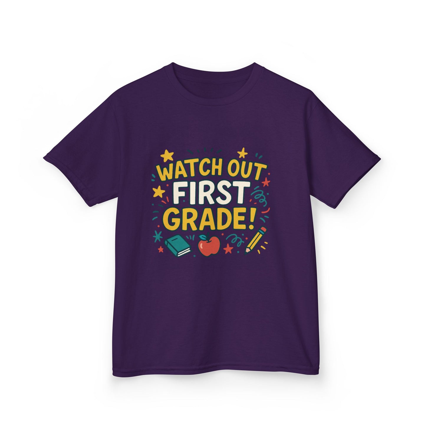 Kids First Grade Tee, Fun Kids Shirt, Back to School Tee, Motivational Kids T-Shirt, Gift for Young Students, Classroom Apparel