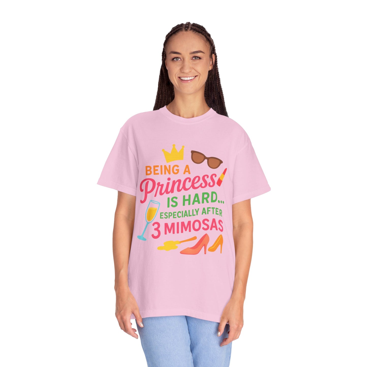Fun Princess after Mimosas T-Shirt, Cute Gift for Her, Birthday Celebration Tee, Casual Summer Top, Girls' Night Out Shirt