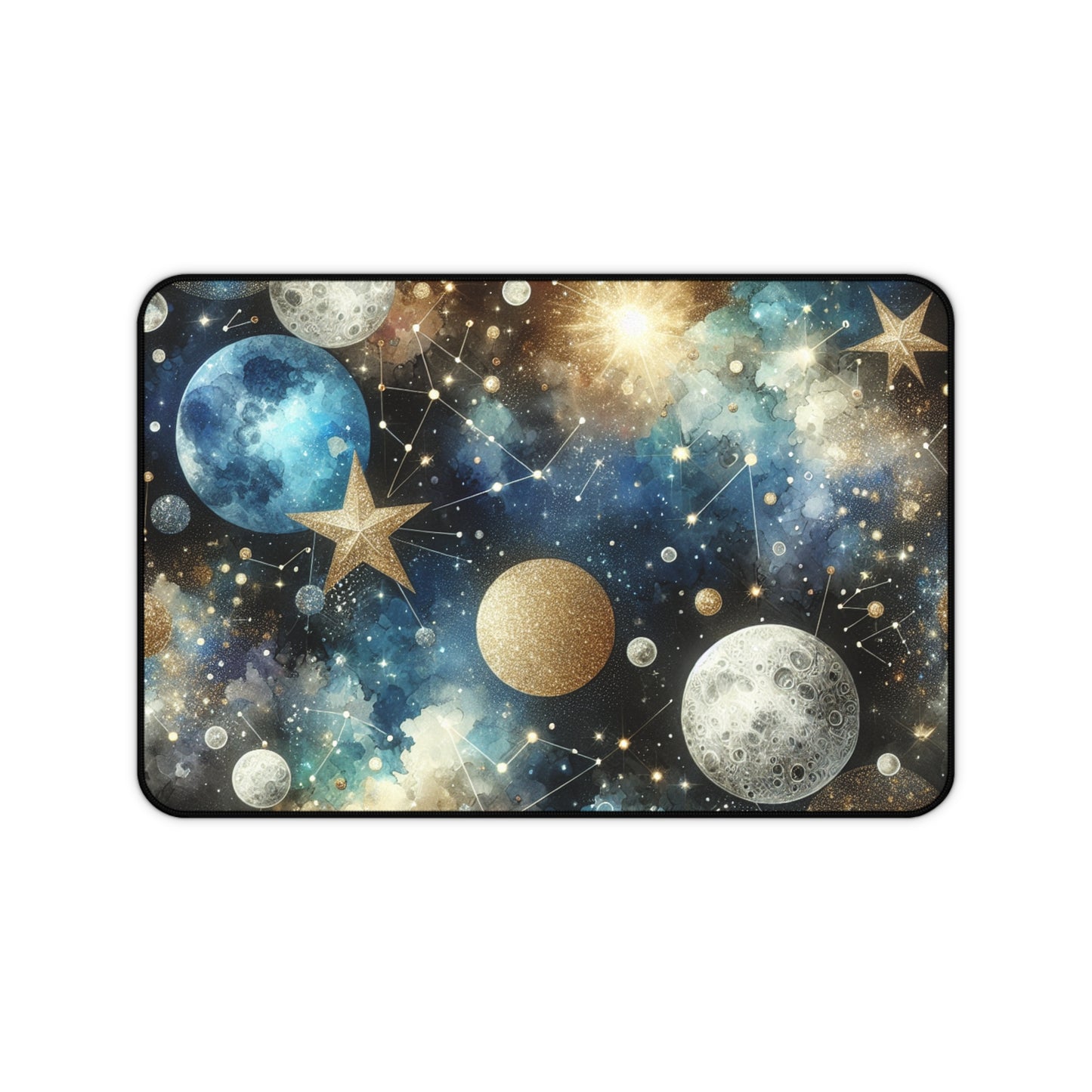Cosmic Galaxy Desk Mat - Space-Themed Desk Accessories, Unique Gifts for Students, Home Office Decor, Gamer Mat, Astronomy Lovers