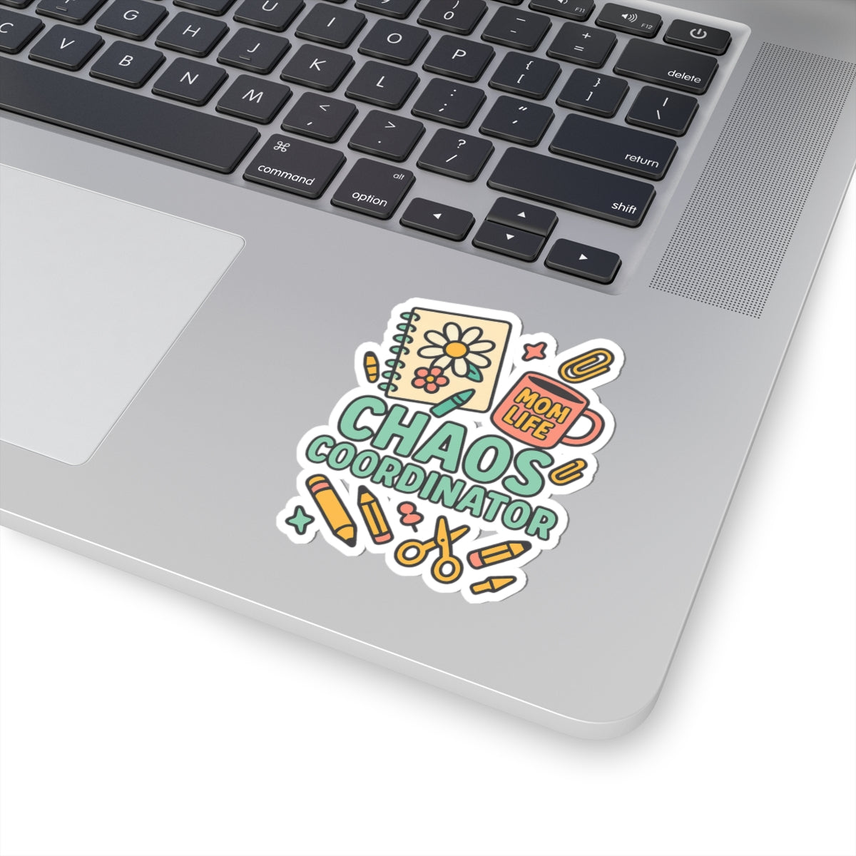 Playful Mom Life Kiss-Cut Stickers, Chaos Coordinator Stickers, Fun Planner Stickers, Colorful Laptop Decals, Gift for Moms