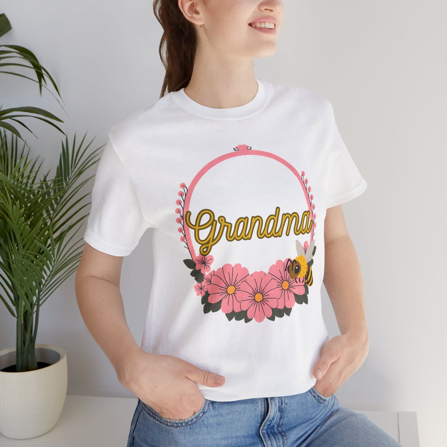 Grandma Floral Bee Shirt