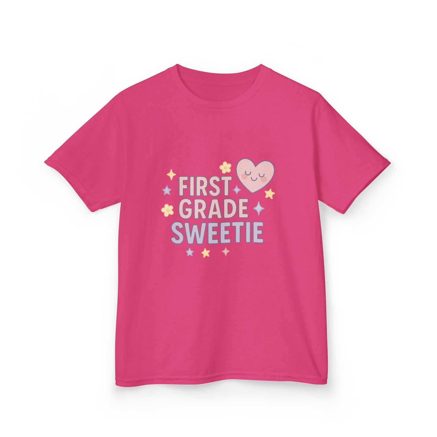First Grade Sweetie Kids Tee - Cute Youth Cotton Shirt, Back to School Outfit, Children’s Gift, Birthday Gift, Classroom Apparel