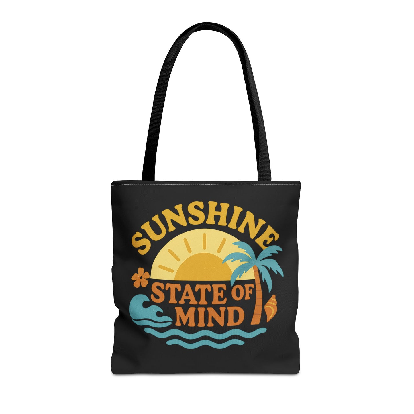Sunshine State of Mind Tote Bag, Beach Bag, Summer Accessory, Eco-Friendly Tote, Gift for Travelers, Casual Everyday Tote