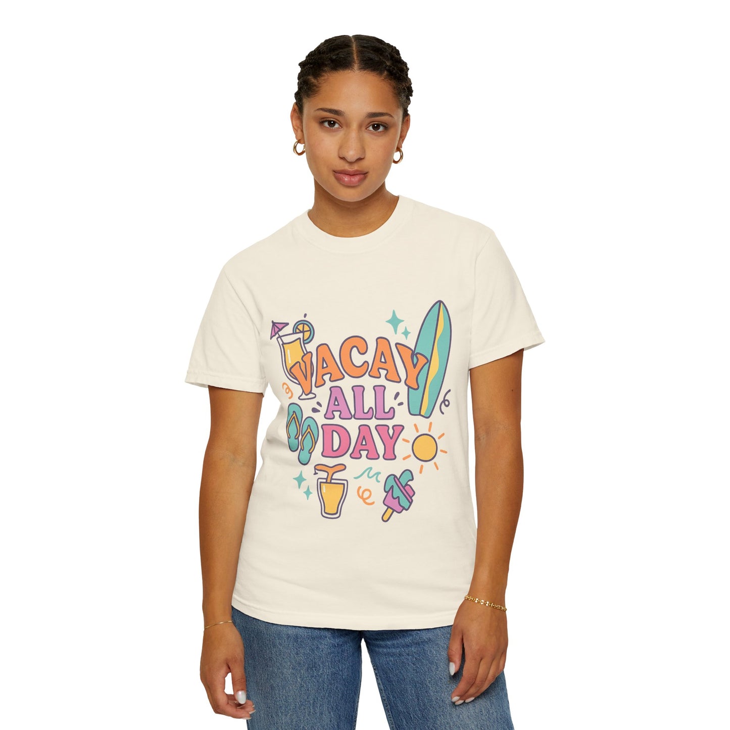 Cool Vacation Vibes T-shirt - Casual Summer Tee, Unisex Apparel, Beach Outfit, Travel Shirt, Fun Gift for Holidays