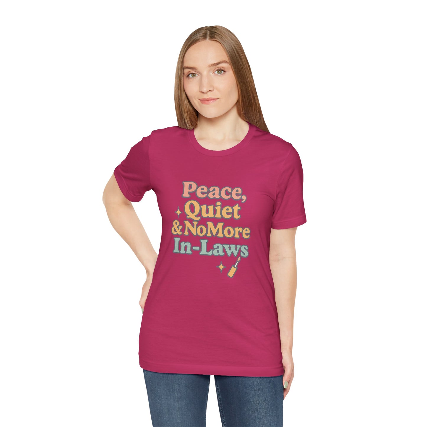 Peaceful In-Law Short Sleeve Tee, Funny Family T-Shirt, Gift for Dad, Relaxation Shirt, Casual Wear, Unisex Tee, Comfort Tee