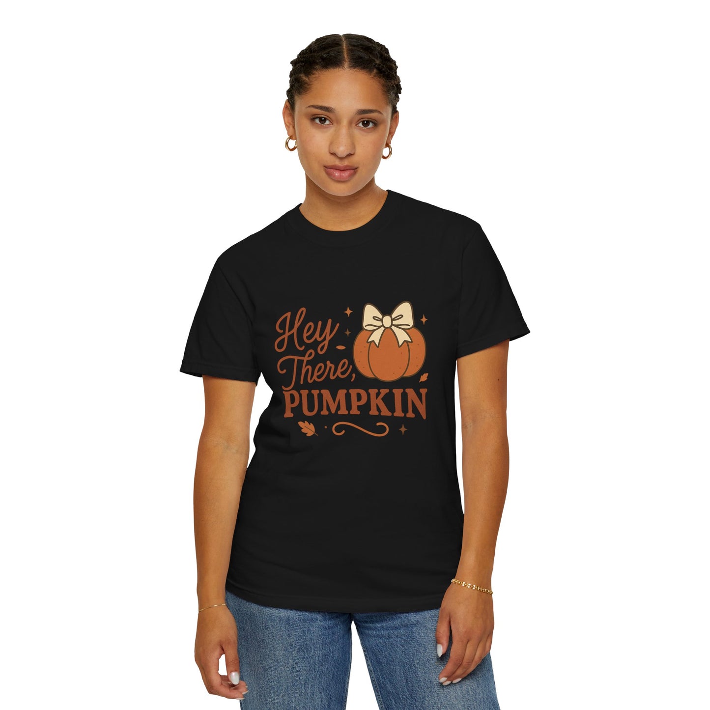 Hey There Pumpkin Comfort Colors T-Shirt, Cozy Autumn Tee for Halloween, Pumpkin Lover Gift, Fall Celebration Top, Seasonal Wear