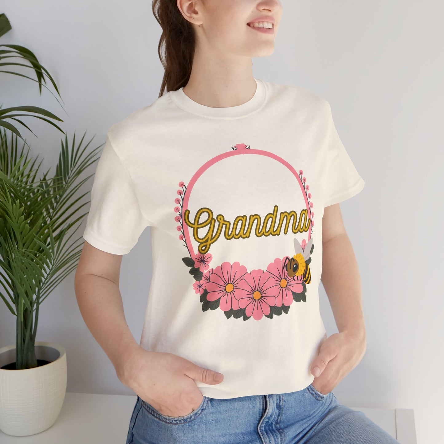 Grandma Floral Bee Shirt