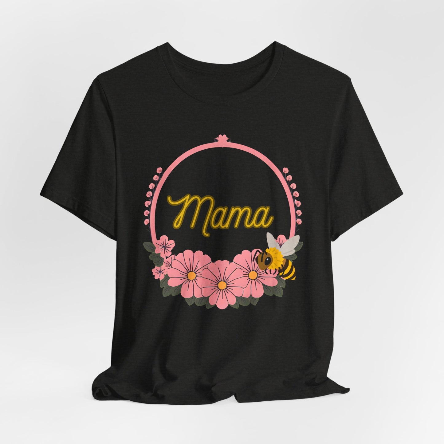Mama Floral Bee Tee, Mother's Day Gift, Unisex Shirt, Spring Fashion, Cute Mom Shirt, Gift for Mom, Floral Design Tee