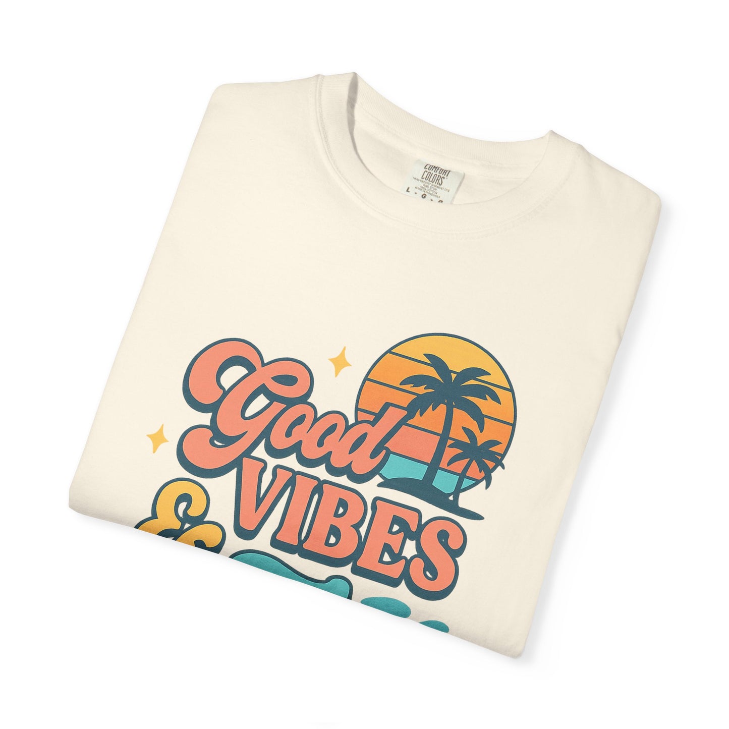 Good Vibes & Tan Lines Unisex T-Shirt, Summer Apparel, Beach Graphic Tee, Vacation Style, Casual Wear, Gift for Him/Her