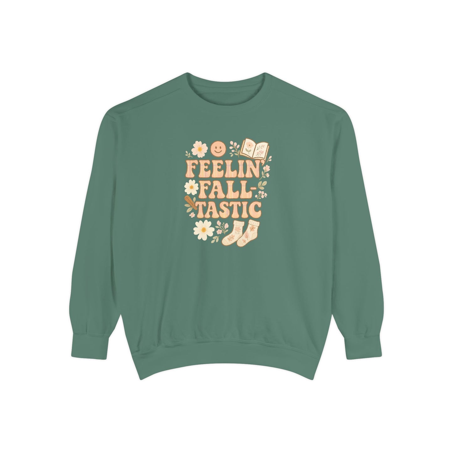 Fall-Tastic Comfort Colors Sweatshirt, Cozy Fall Jumper, Autumn Vibes Pullover, Unisex Sweater for Fall, Warm Sweatshirt for Fall Season