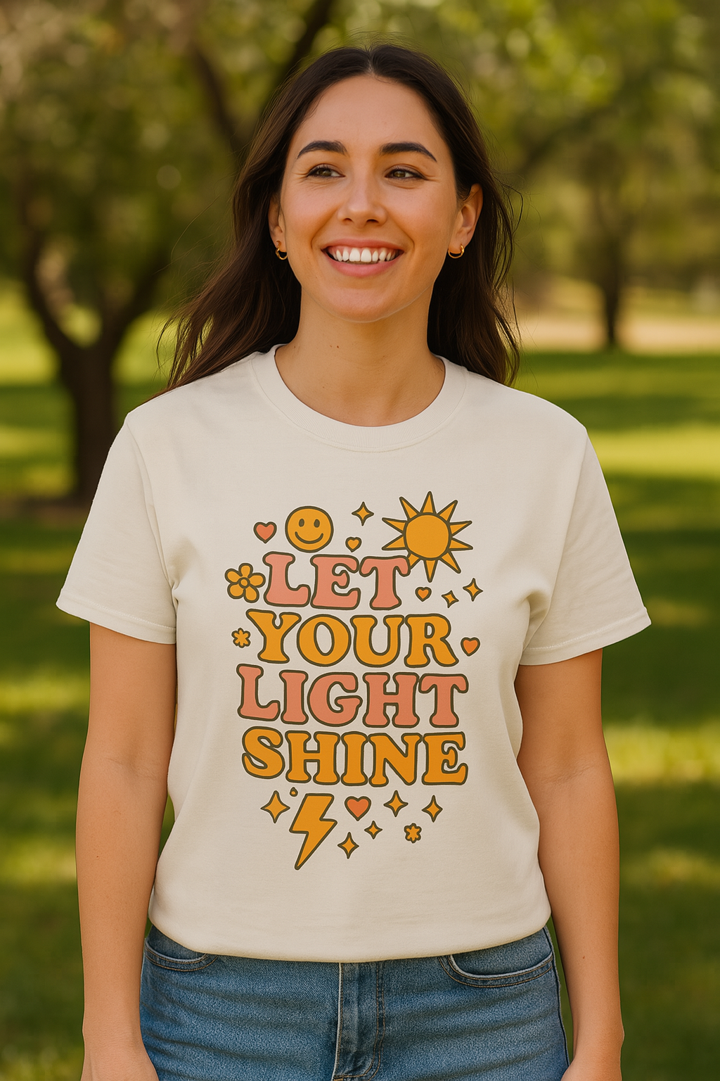 Let Your Light Shine Comfort Colors Tee, Inspirational Shirt, Feel-Good Fashion, Casual Everyday Wear, Gift for Motivation, Sunshine Vibes