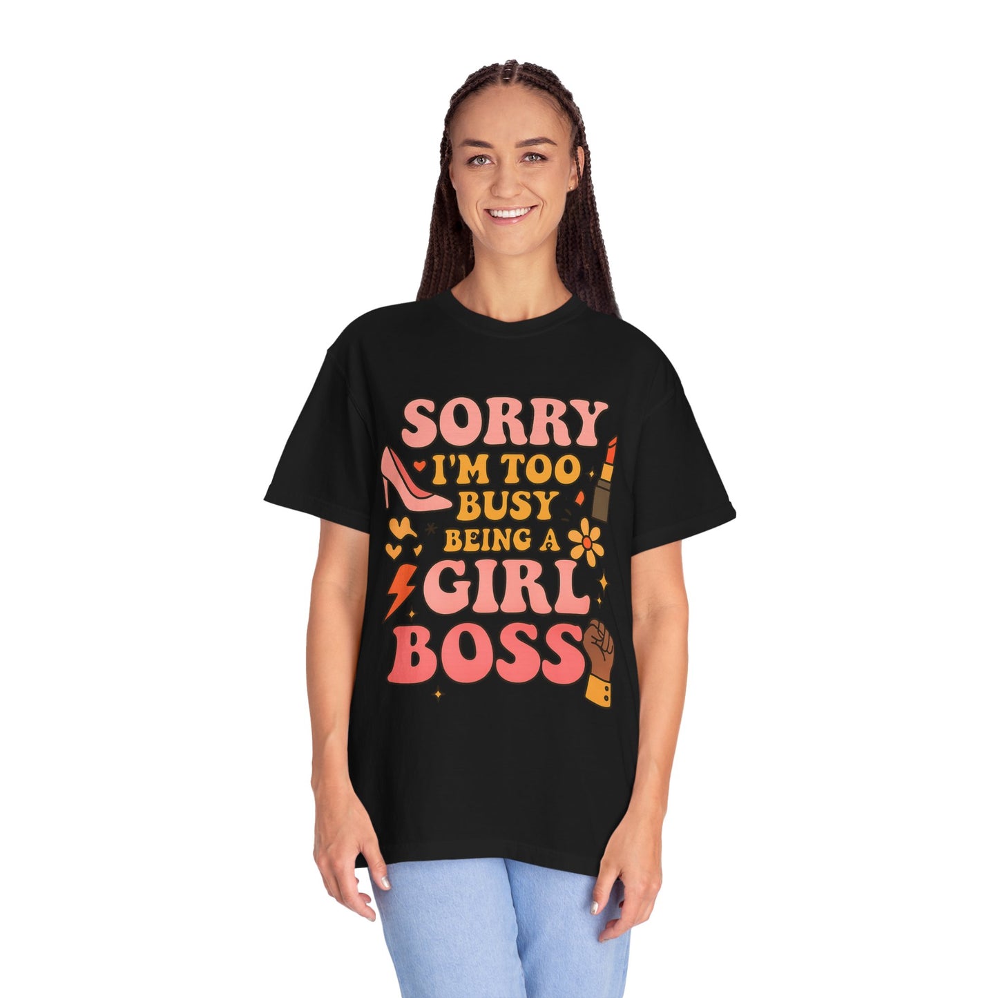 Empowering Girl Boss Comfort Colors T-Shirt, Unisex Motivational Tee, Cute Gift for Her, Boss Babe Apparel, Women's Empowerment Shirt