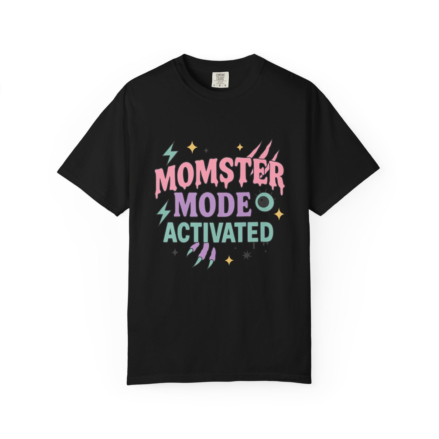 Momster Mode Activated Comfort Colors T-Shirt, Funny Mom Tee, Gift for Moms, Unisex Graphic Shirt, Parenting Humor Apparel