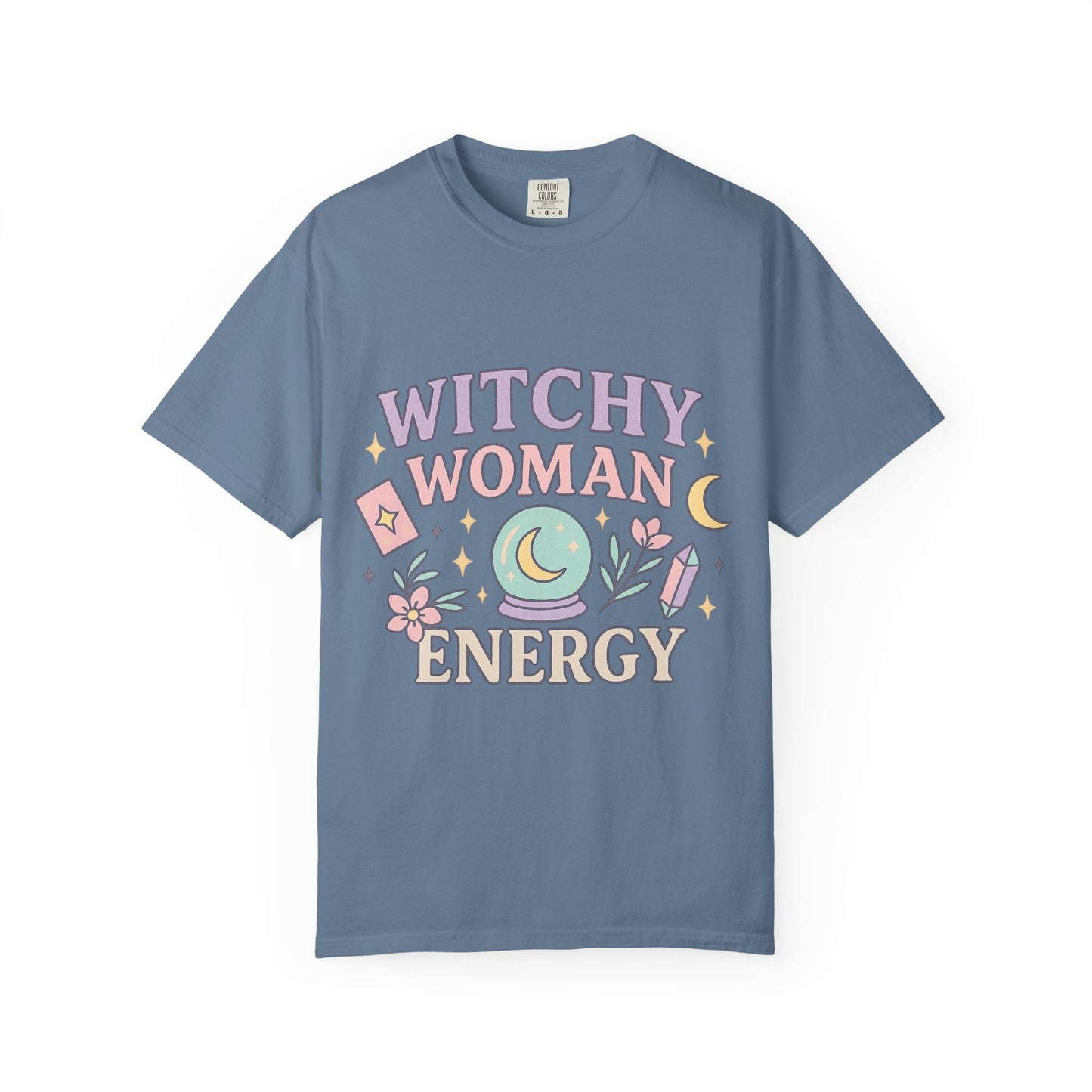 Witchy Woman Energy Comfort Colors T-Shirt | Boho Style Tee, Gift for Her, Astrology Shirt, Eco-Friendly Top, Casual Wear