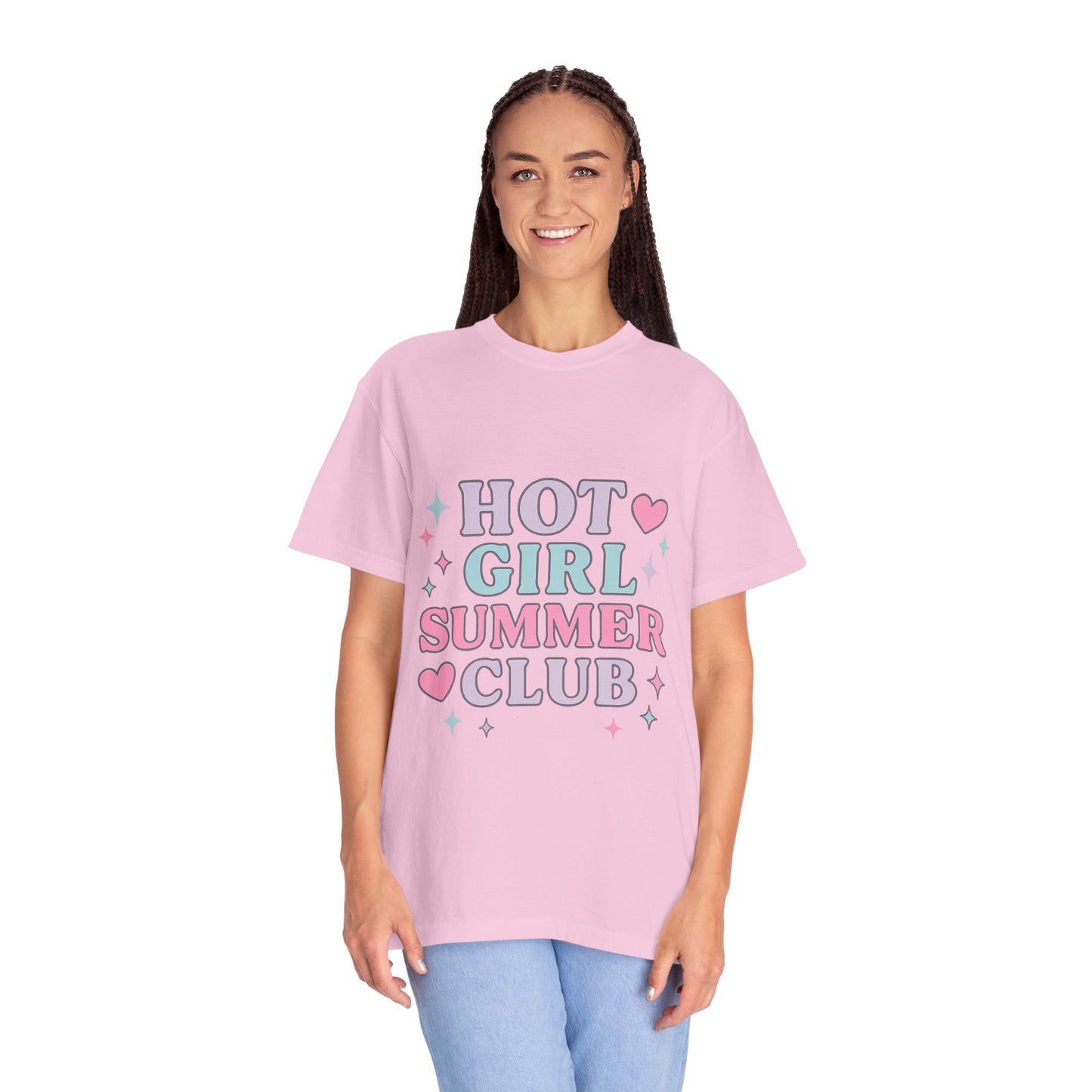 Hot Girl Summer Club Comfort Colors T-Shirt, Trendy Summer Tee, Unisex Graphic Shirt, Vibe T-Shirt, Summer Fashion, Casual Outfit, Fun Gift