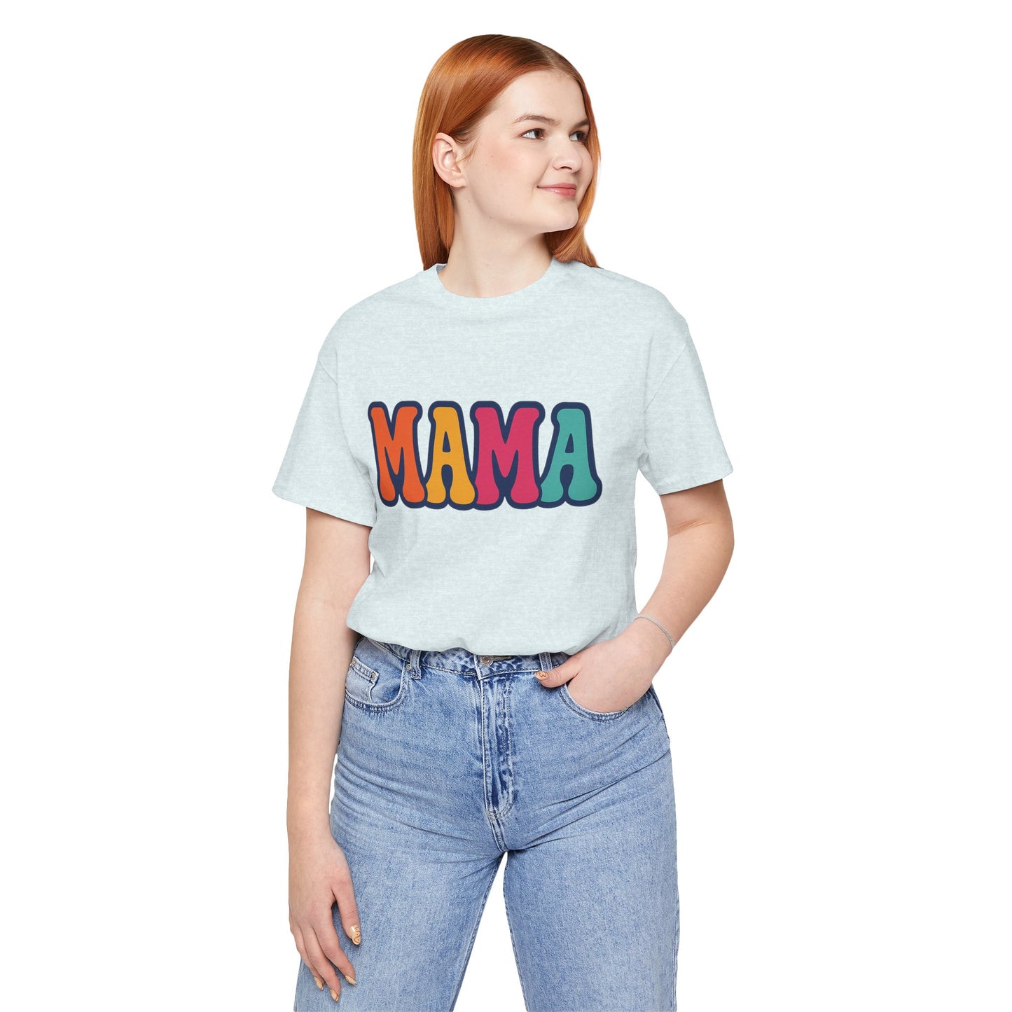 Colorful Mama Tee, Fun Mom T-Shirt, Gift for Mother's Day, Comfortable Unisex Shirt, Family Gathering Apparel, Casual Wear