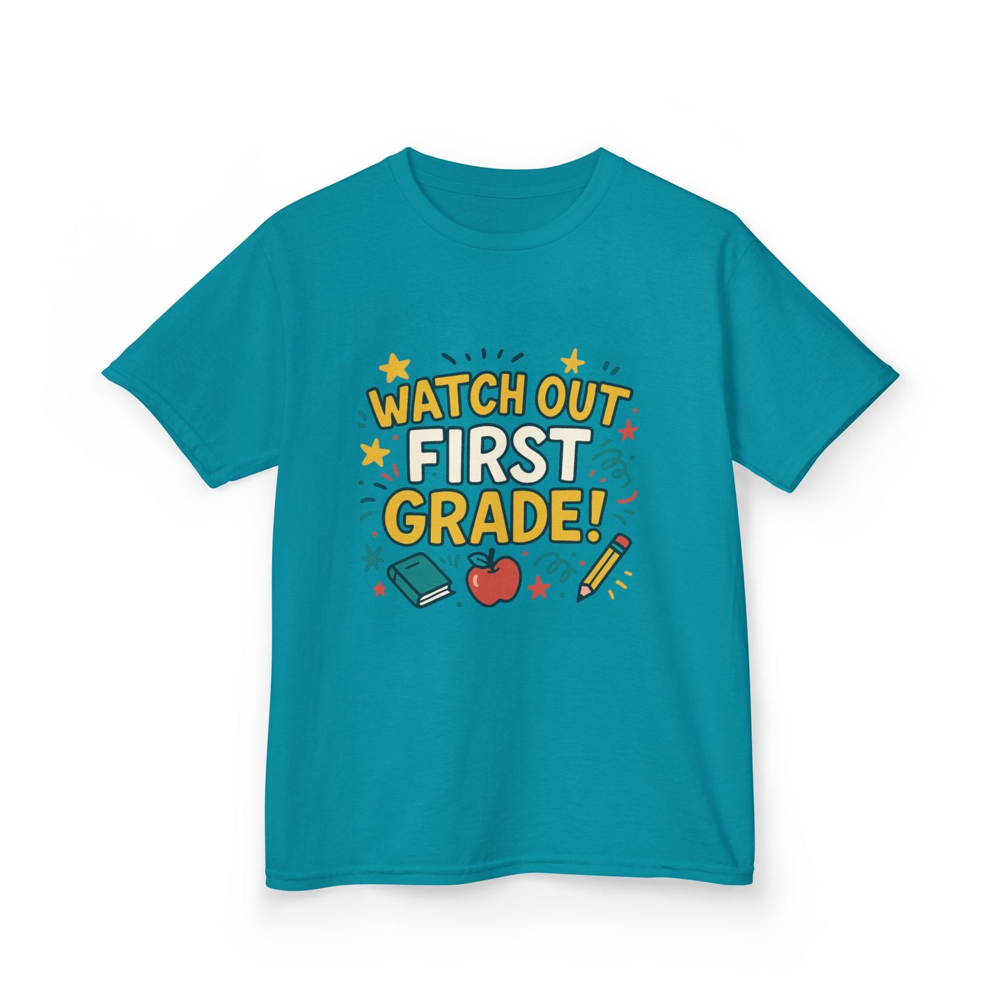 Kids First Grade Tee, Fun Kids Shirt, Back to School Tee, Motivational Kids T-Shirt, Gift for Young Students, Classroom Apparel