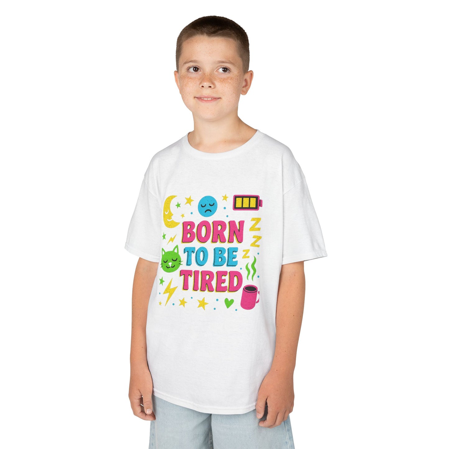 Kids Sleepy Graphic Tee - Perfect for Naptime, Fun Gift for Kids, Birthday Present, Sleepover, and Everyday Wear!
