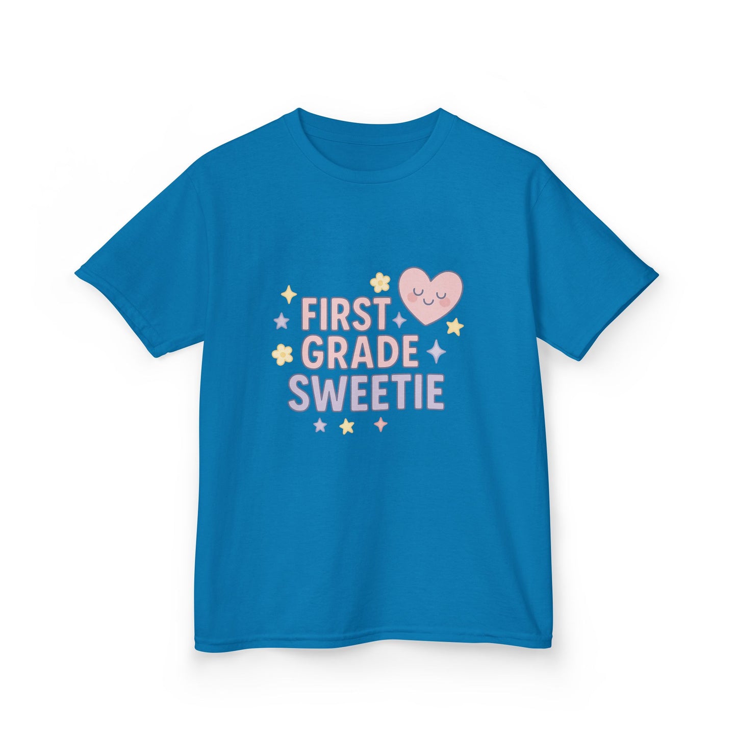 First Grade Sweetie Kids Tee - Cute Youth Cotton Shirt, Back to School Outfit, Children’s Gift, Birthday Gift, Classroom Apparel