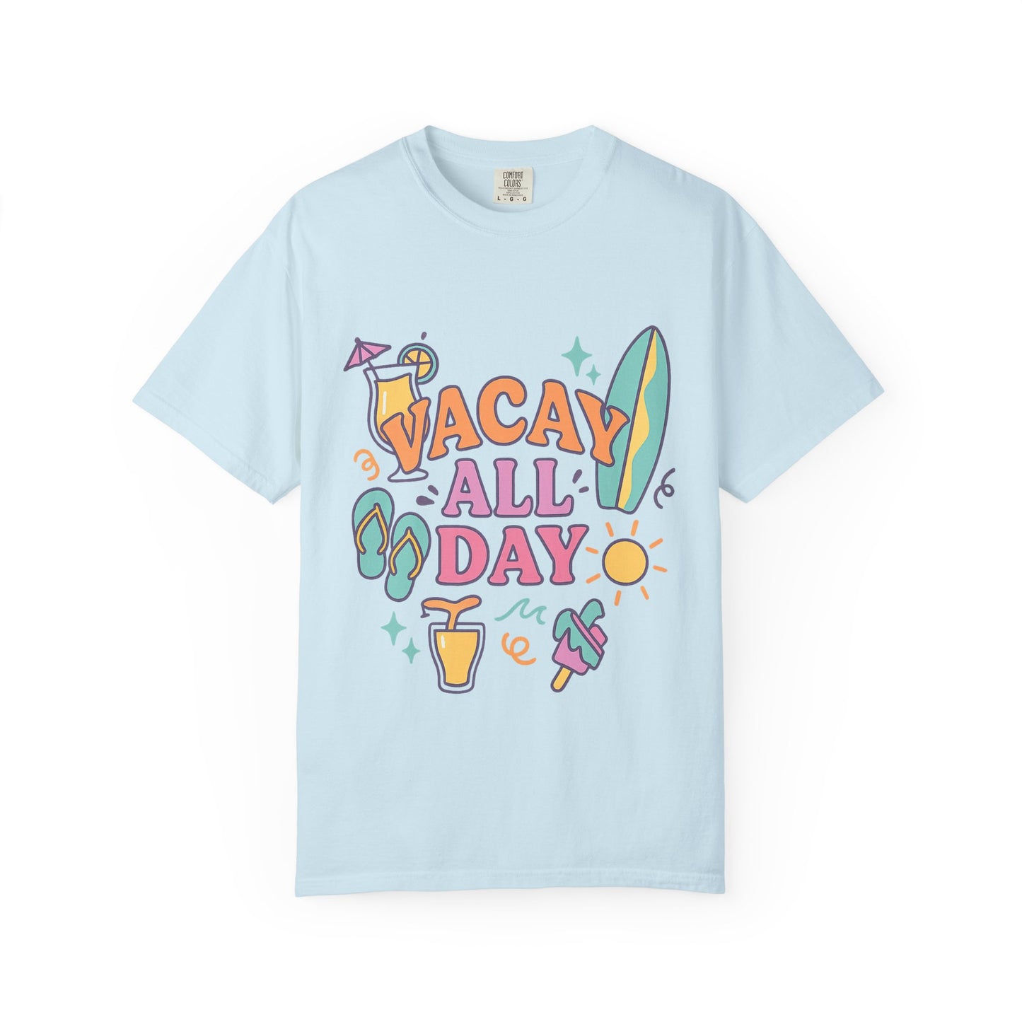 Cool Vacation Vibes T-shirt - Casual Summer Tee, Unisex Apparel, Beach Outfit, Travel Shirt, Fun Gift for Holidays