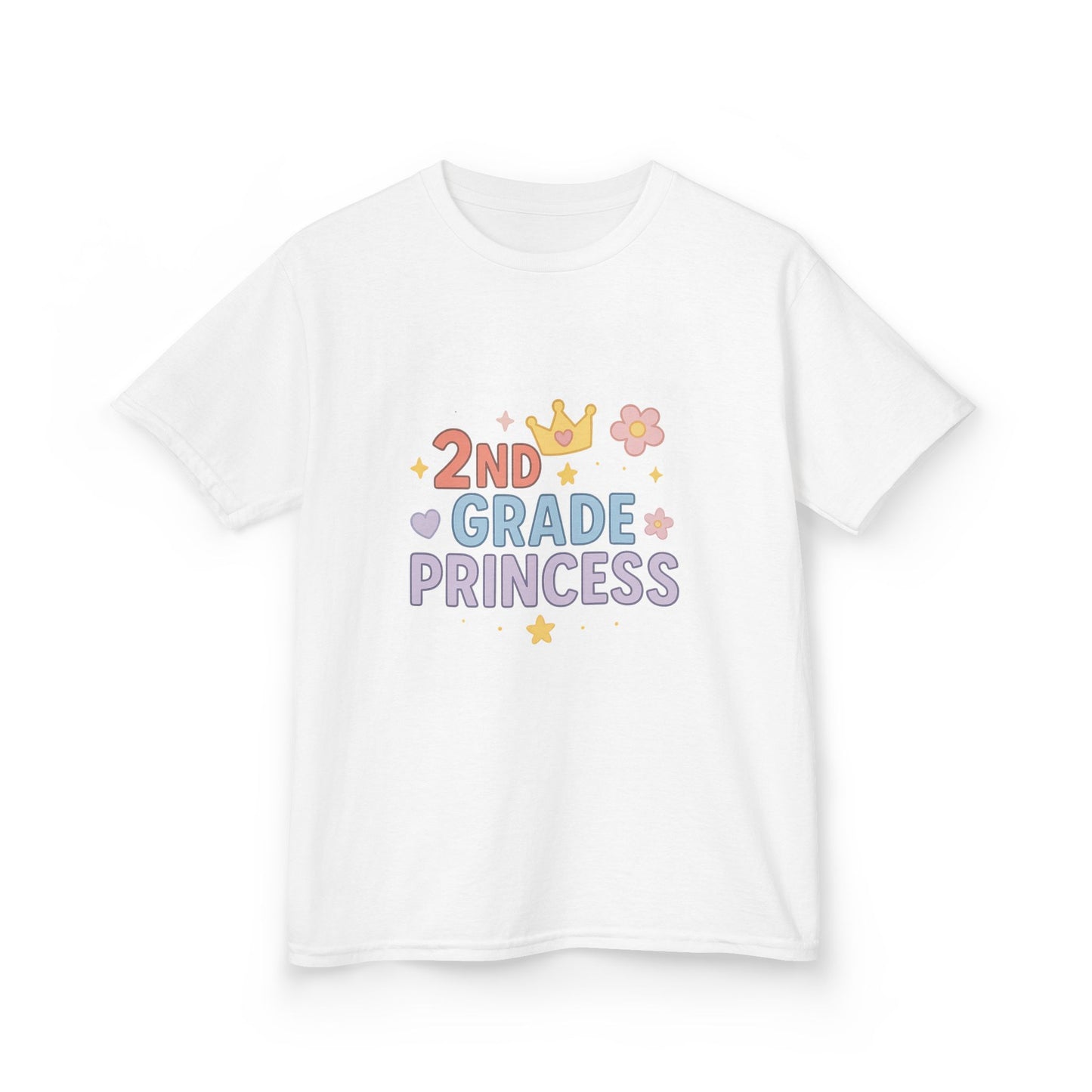 Kids 2nd Grade Princess Tee - Cute Cotton Kids T-Shirt, Birthday Gift, Back to School, Princess Lover Gift, Funny Kids T-Shirt